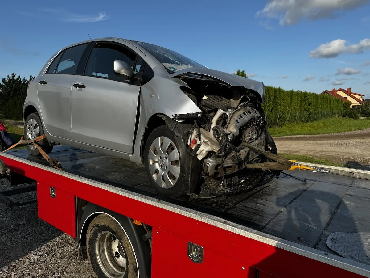 automobilio nutempimas po autoįvykio
